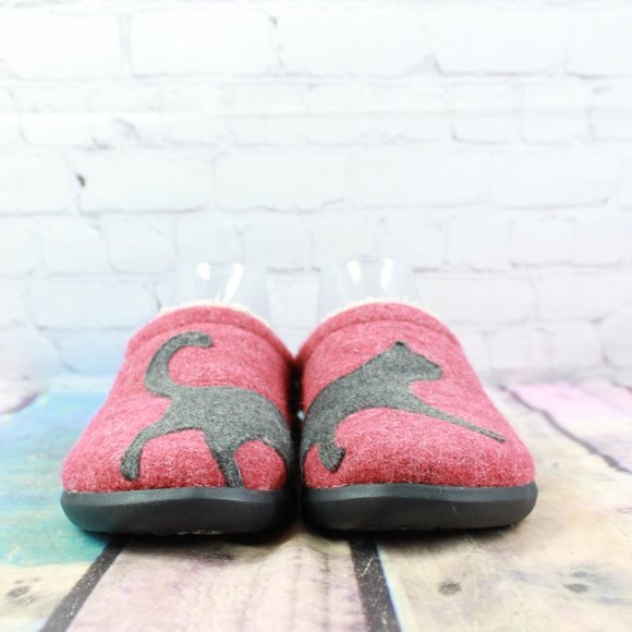 LL BEAN Daybreak Scuff Cat Motif Slippers Size 7 M - Picture 5 of 9
